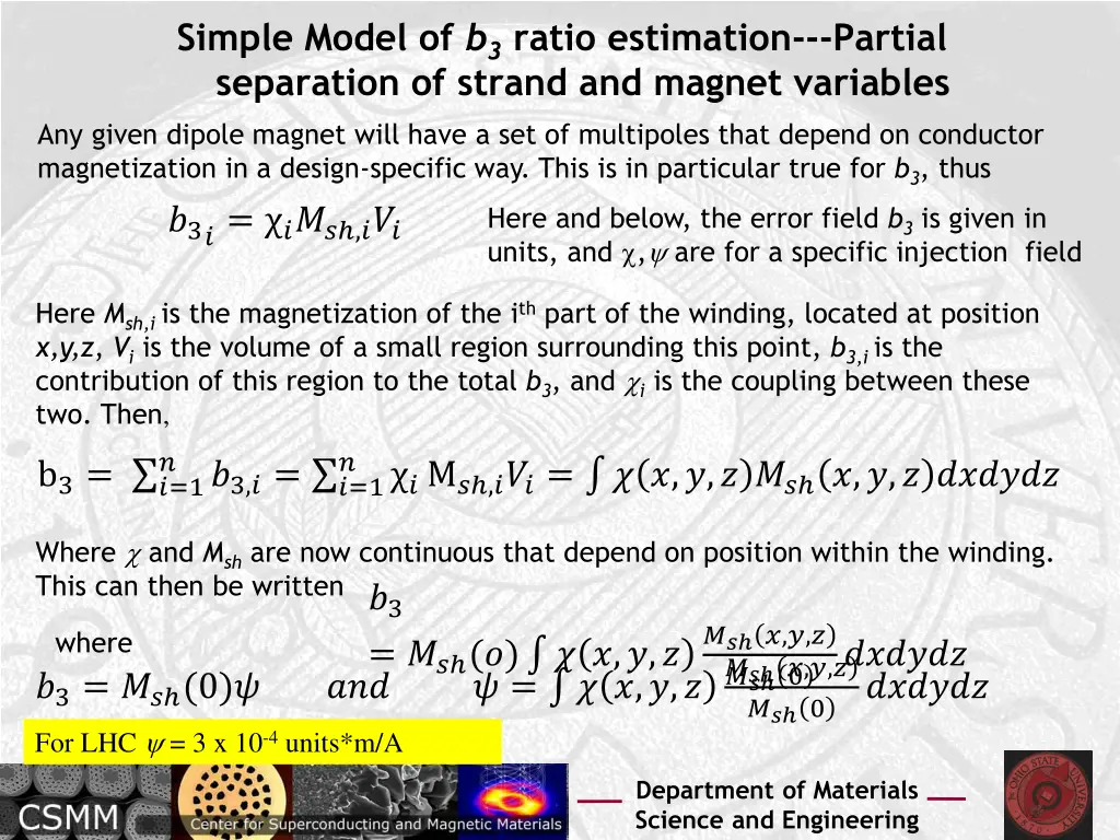 simple model of b 3 ratio estimation partial