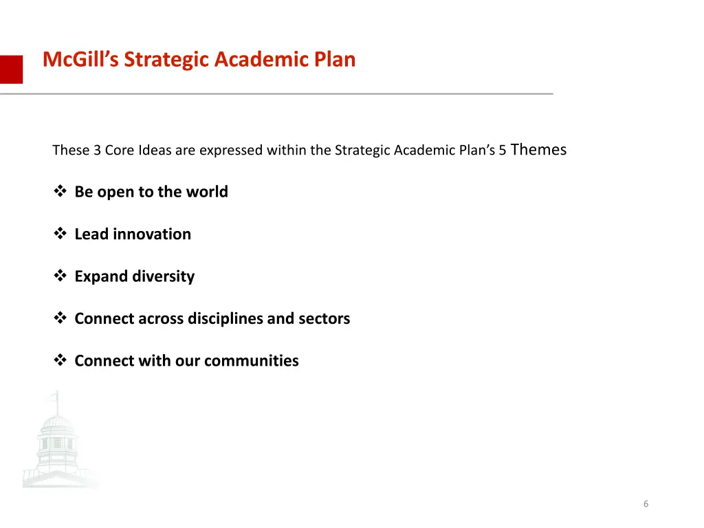 mcgill s strategic academic plan