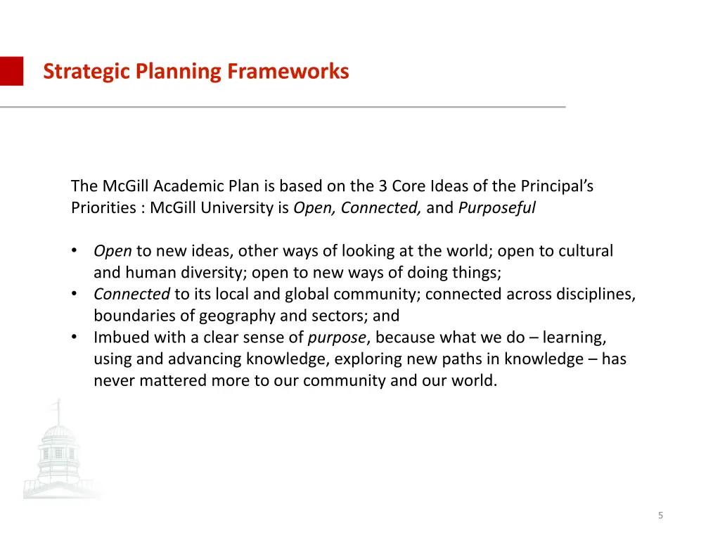 strategic planning frameworks