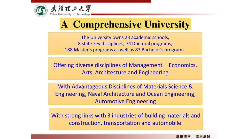 a comprehensive university