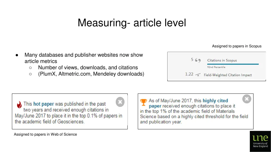 measuring article level