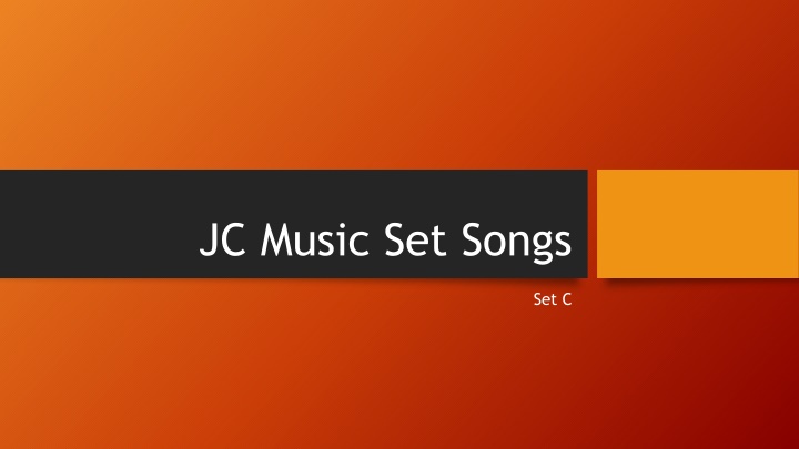 jc music set songs