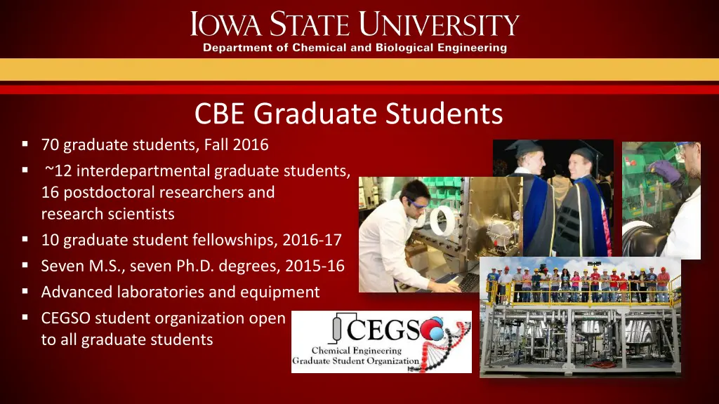 cbe graduate students