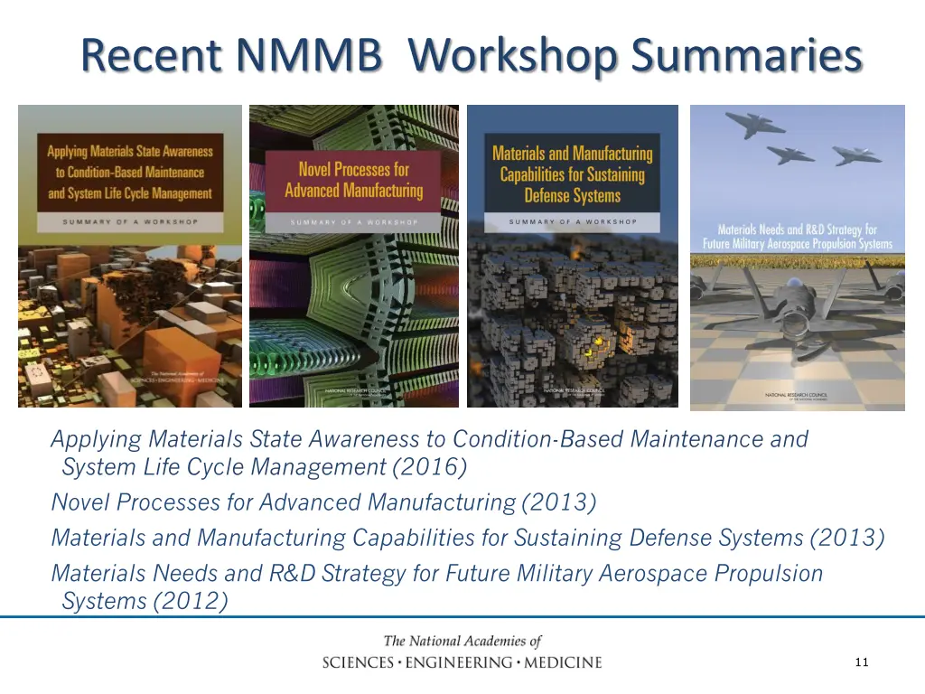 recent nmmb workshop summaries