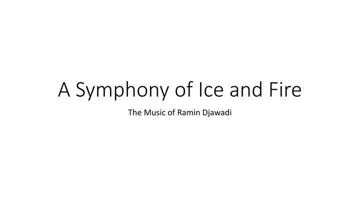 a symphony of ice and fire