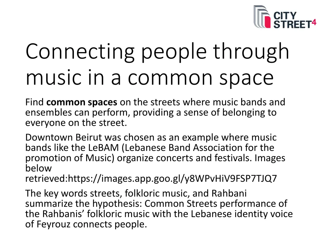 connecting people through music in a common space