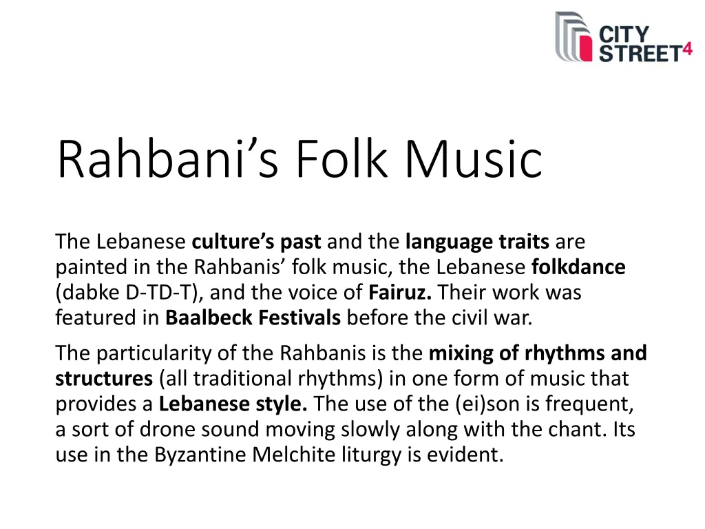 rahbani s folk music