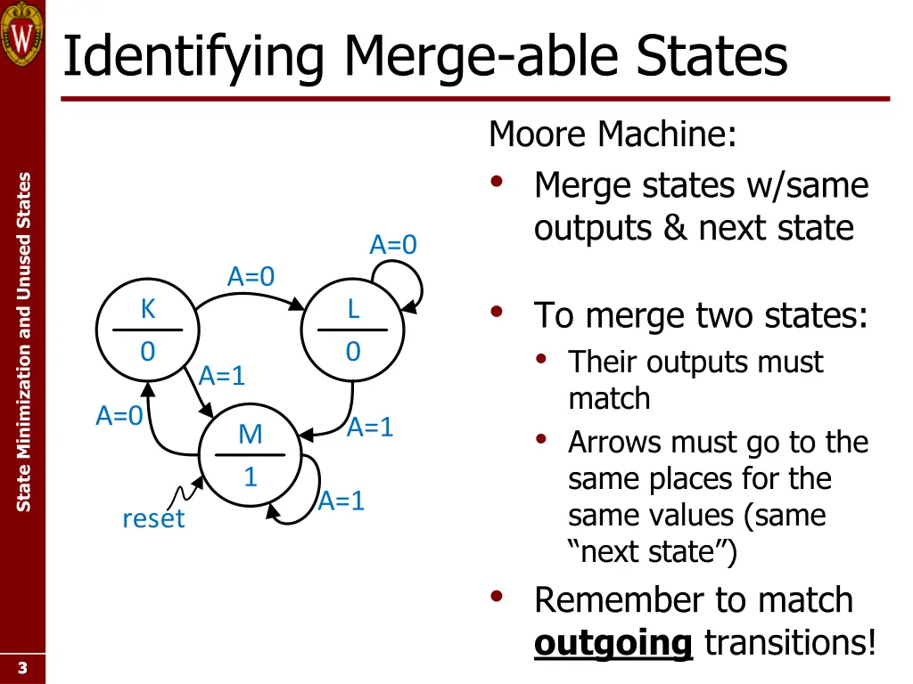 identifying merge able states