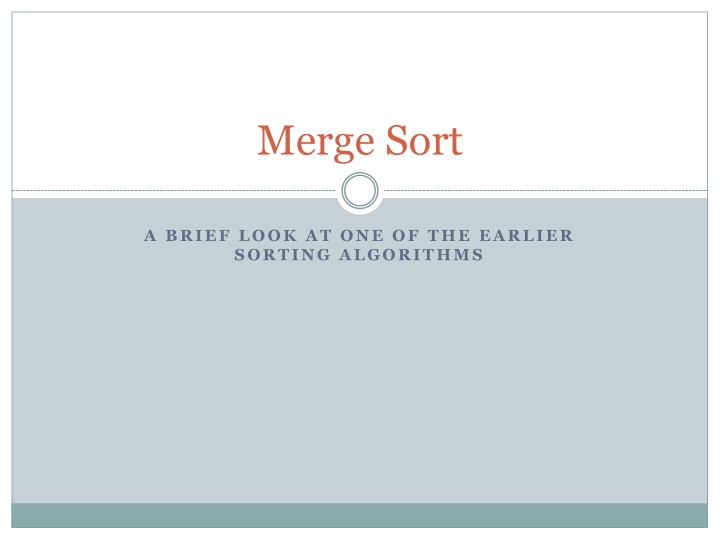 merge sort