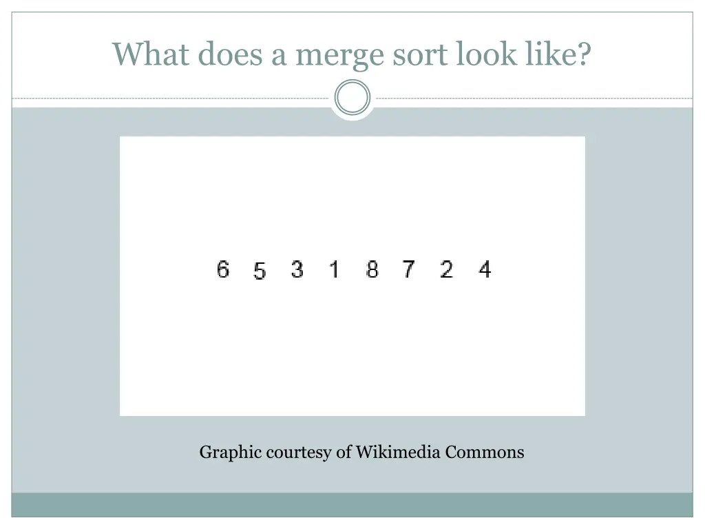 what does a merge sort look like