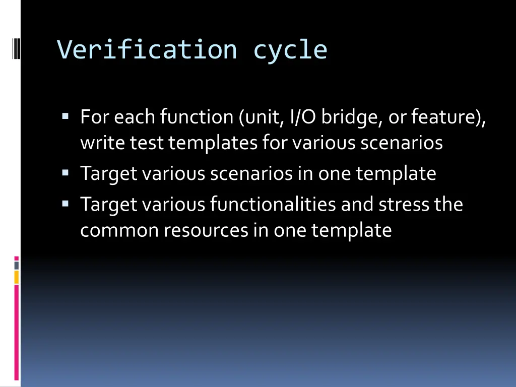 verification cycle