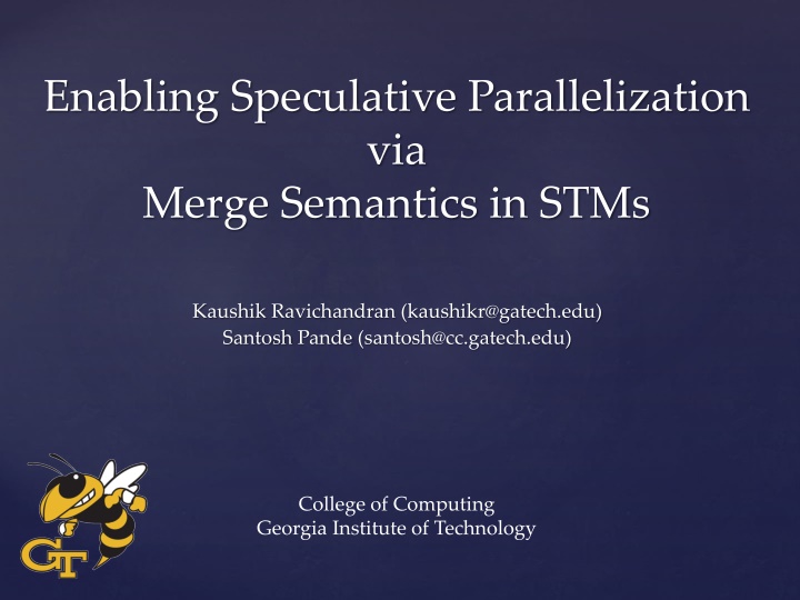 enabling speculative parallelization via merge