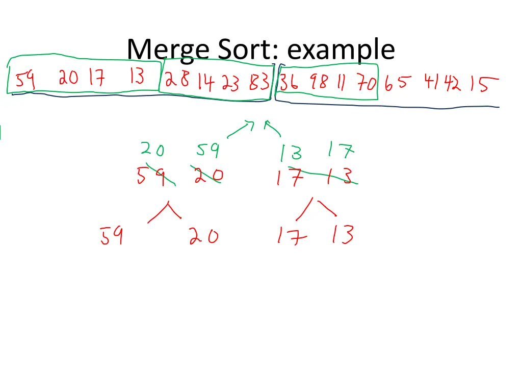 merge sort example