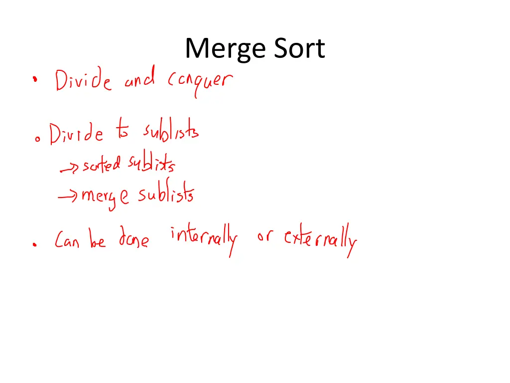 merge sort