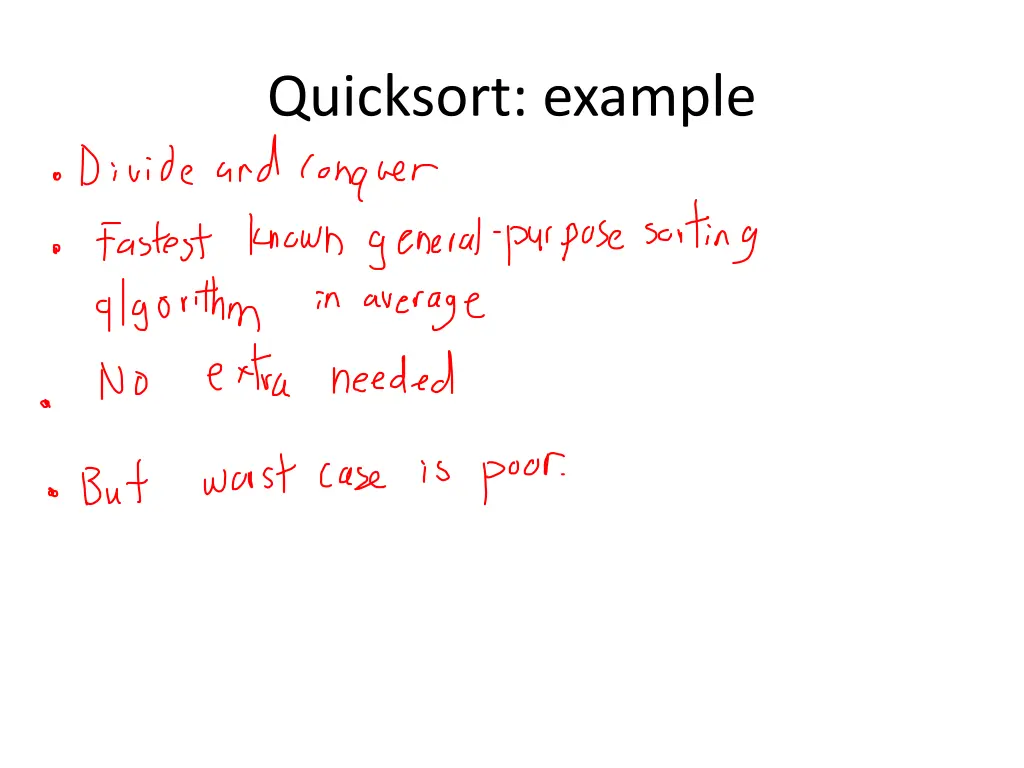 quicksort example 1