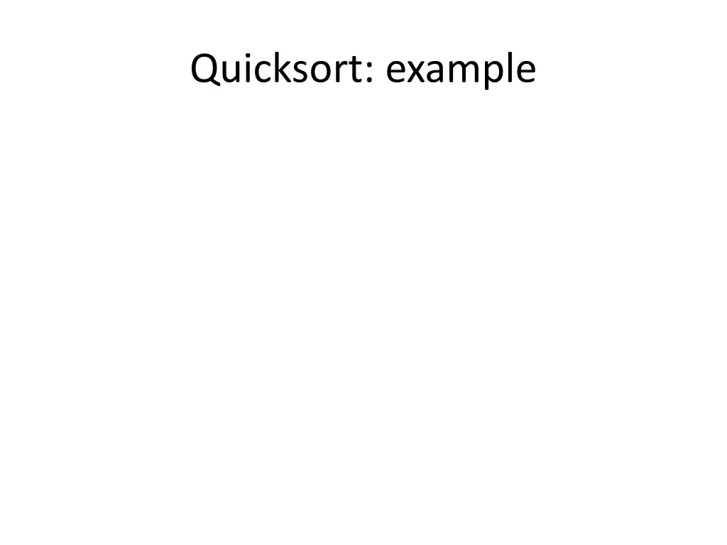 quicksort example 4