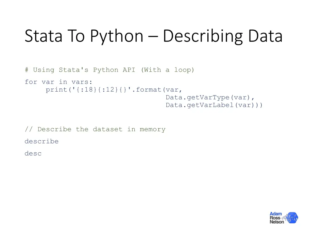 stata to python describing data