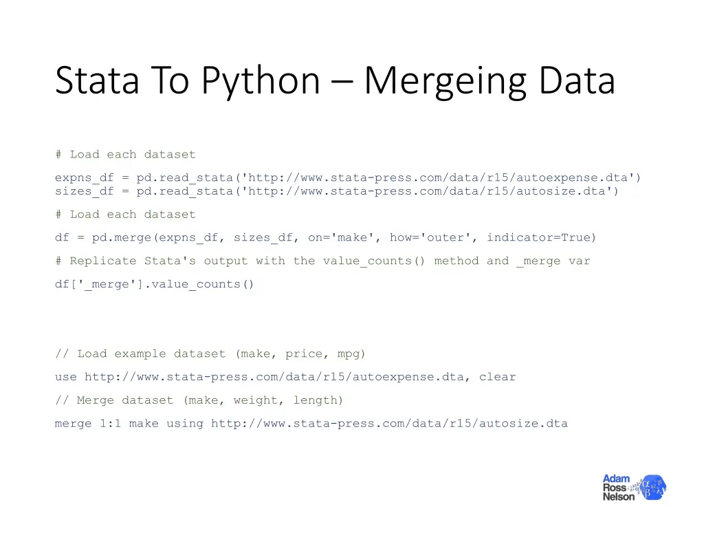 stata to python mergeing data