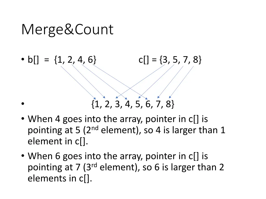 merge count