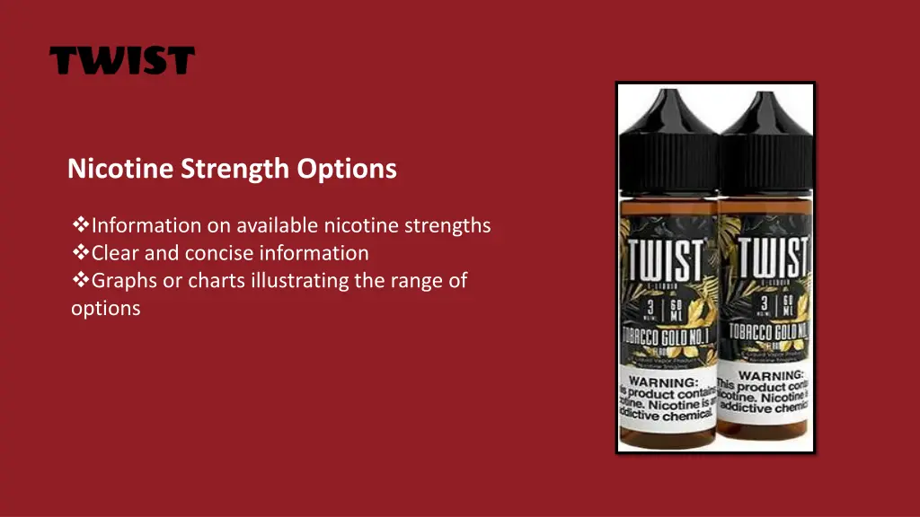 nicotine strength options