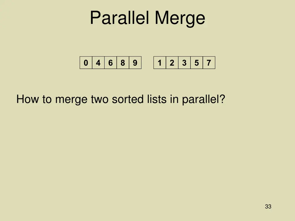 parallel merge