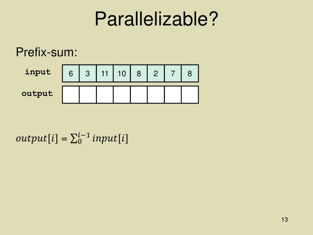 parallelizable 1