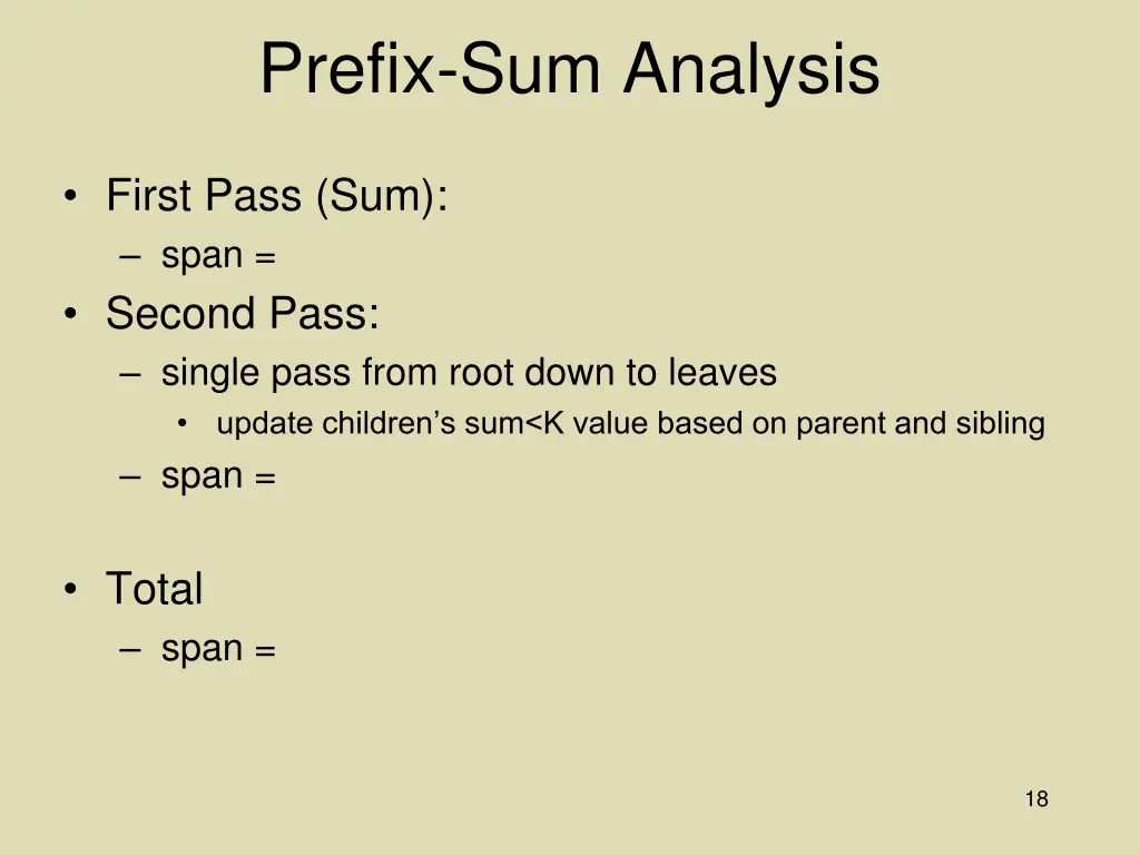 prefix sum analysis