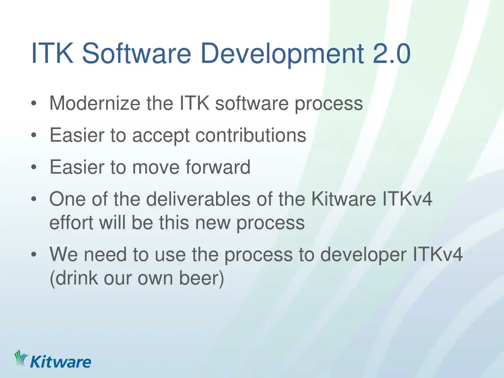 itk software development 2 0