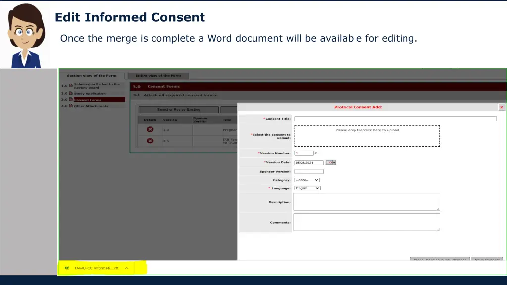 edit informed consent