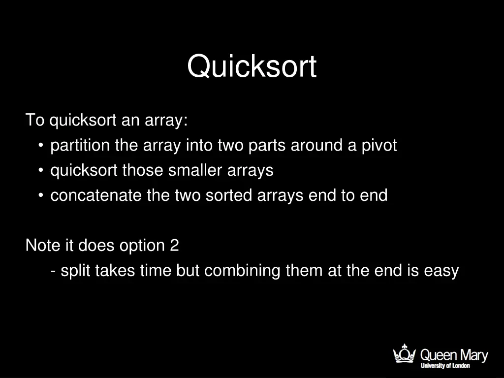 quicksort