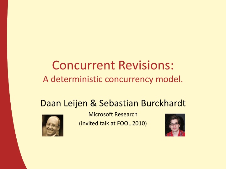 concurrent revisions a deterministic concurrency