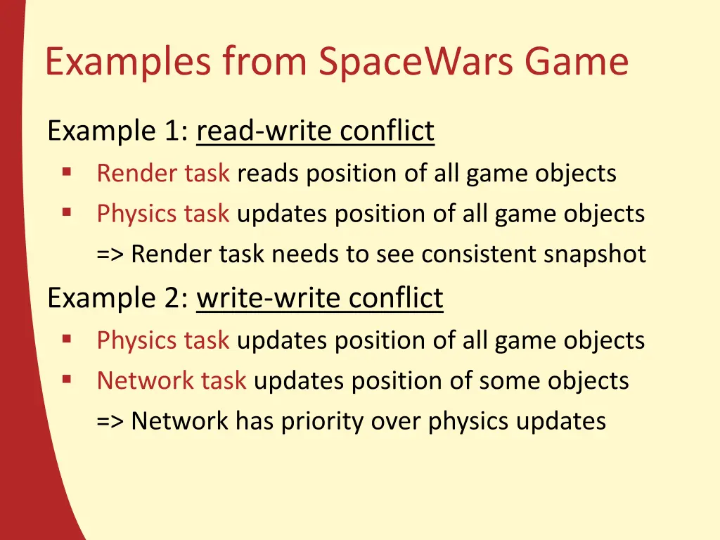 examples from spacewars game