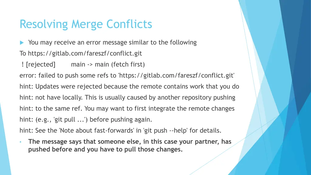 resolving merge conflicts 1