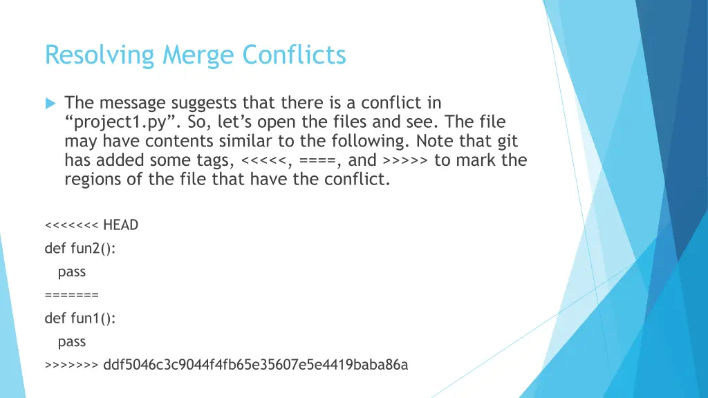 resolving merge conflicts 3