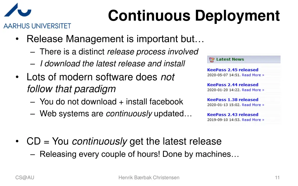 continuous deployment