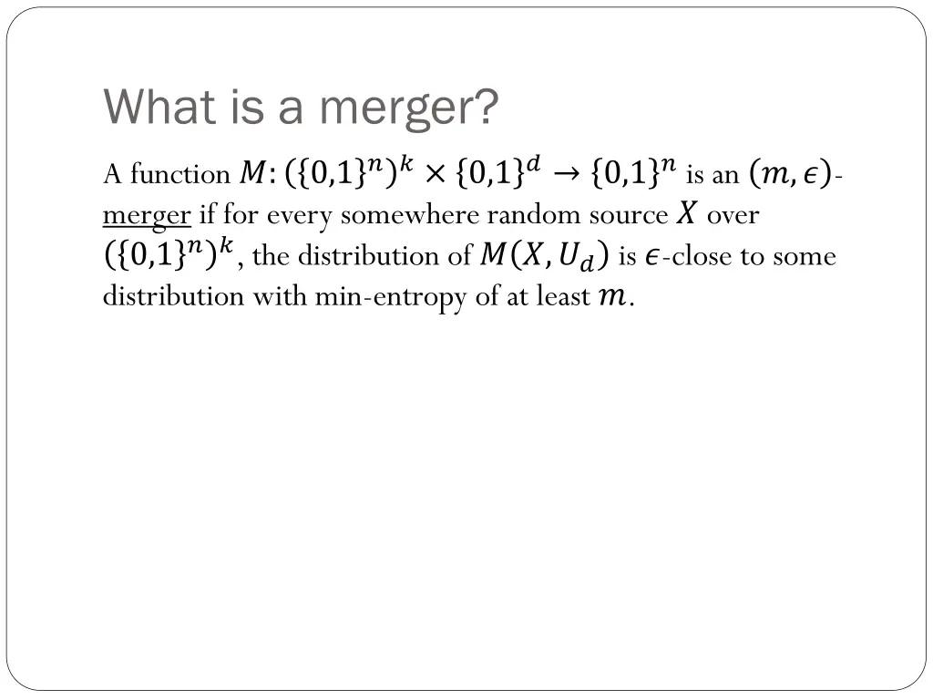 what is a merger