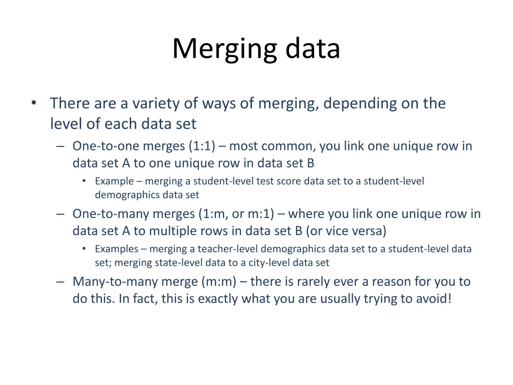 merging data 1