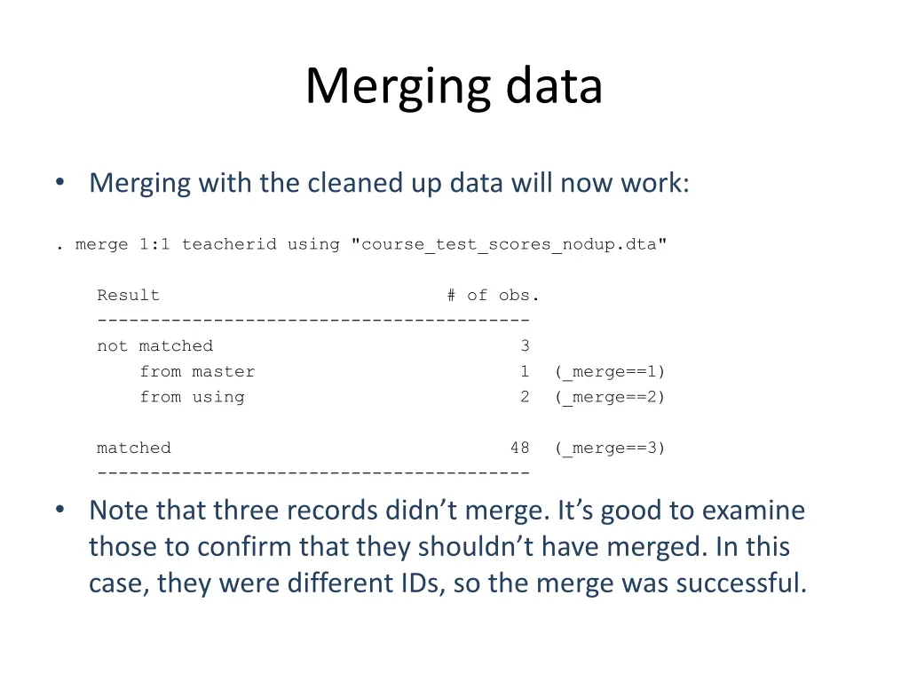 merging data 4