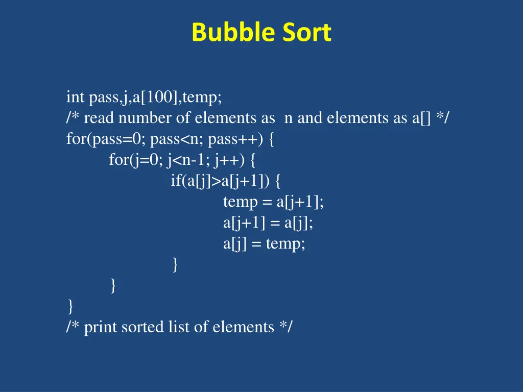 bubble sort 1