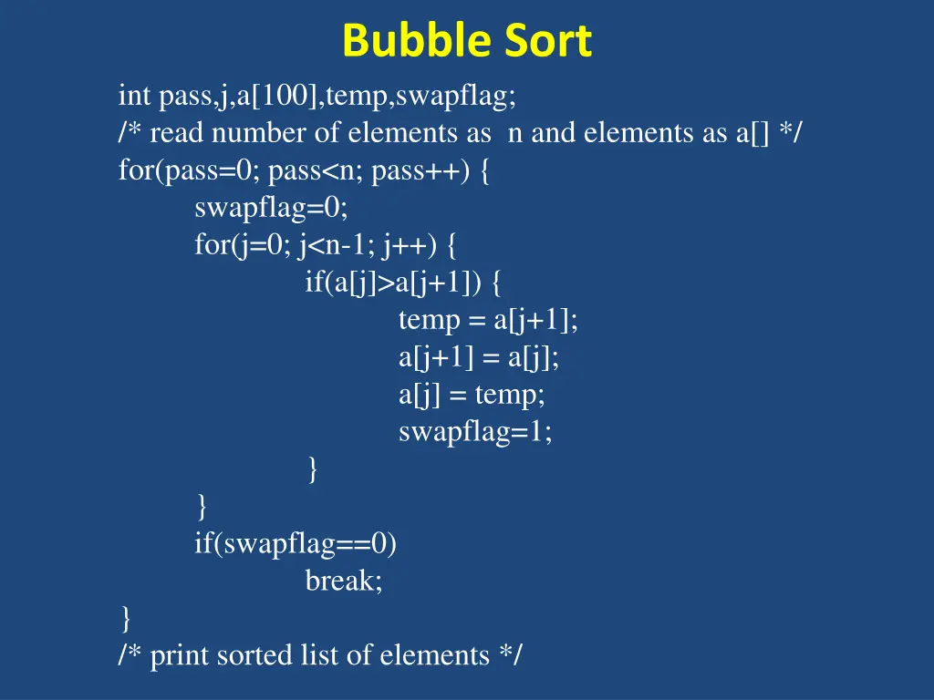 bubble sort 2