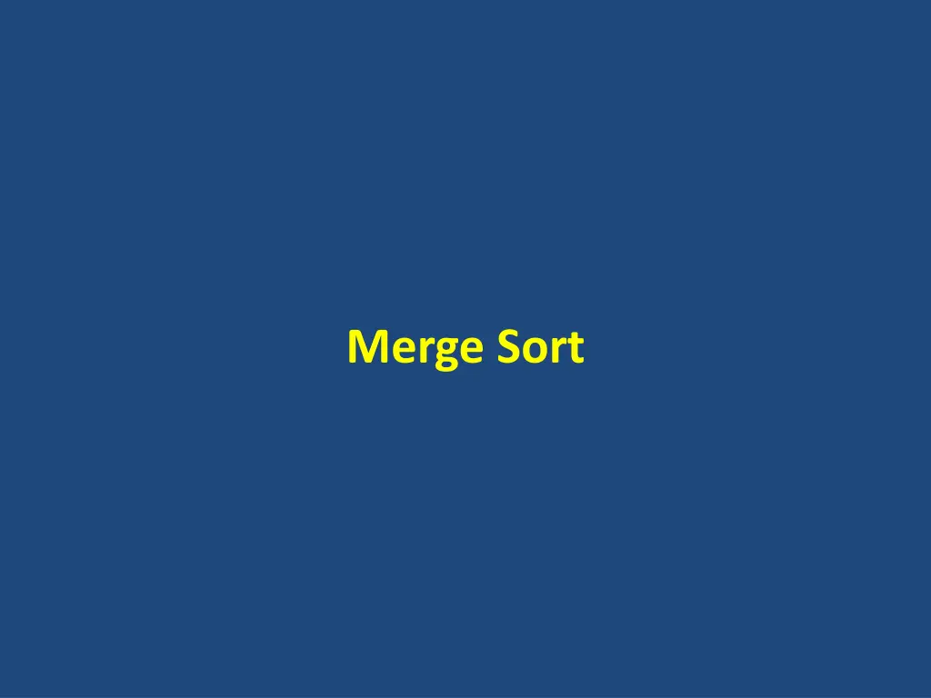 merge sort