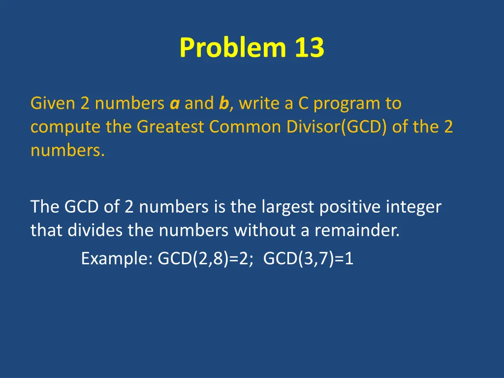 problem 13