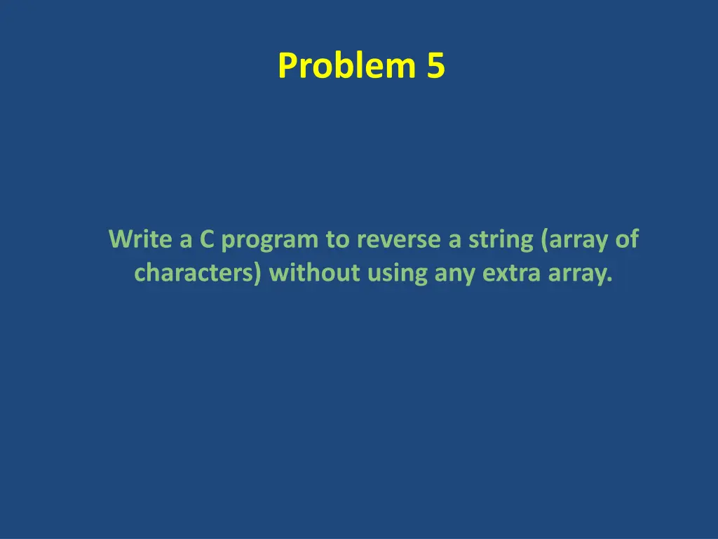 problem 5