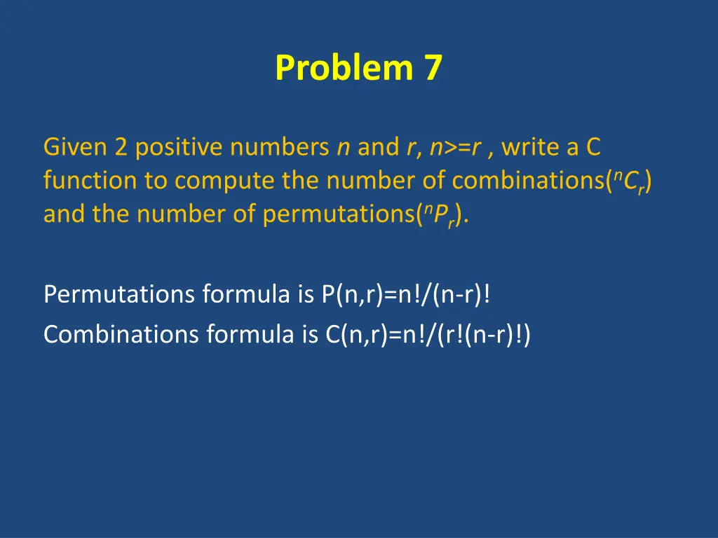 problem 7