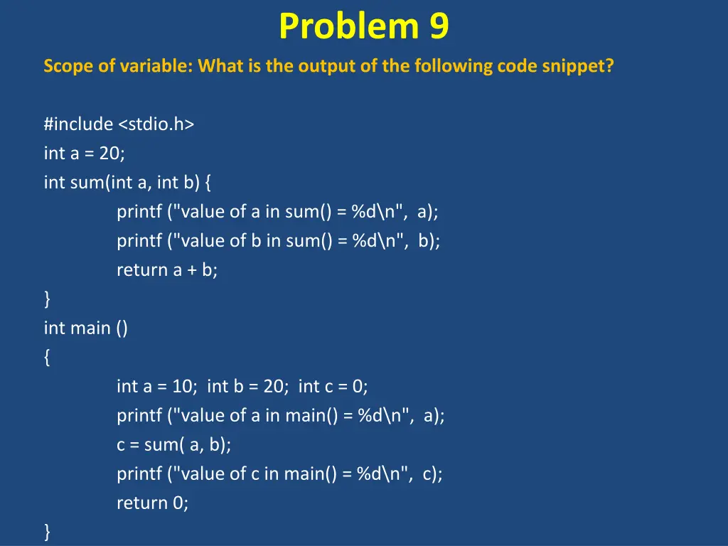 problem 9