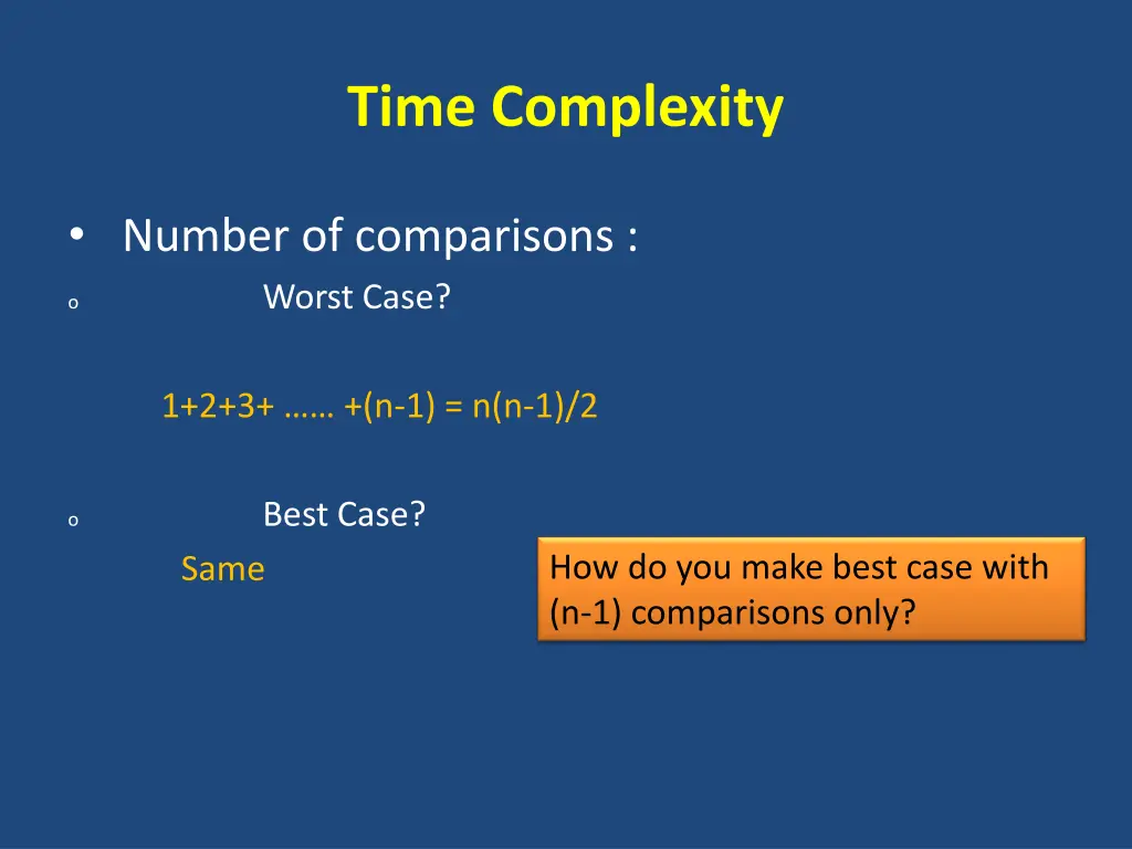 time complexity