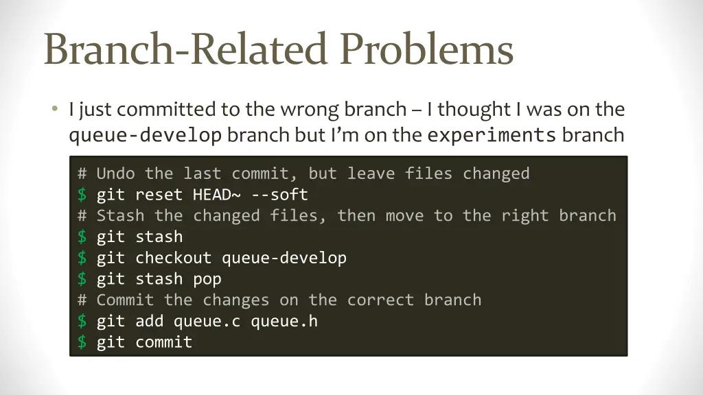 branch related problems 1