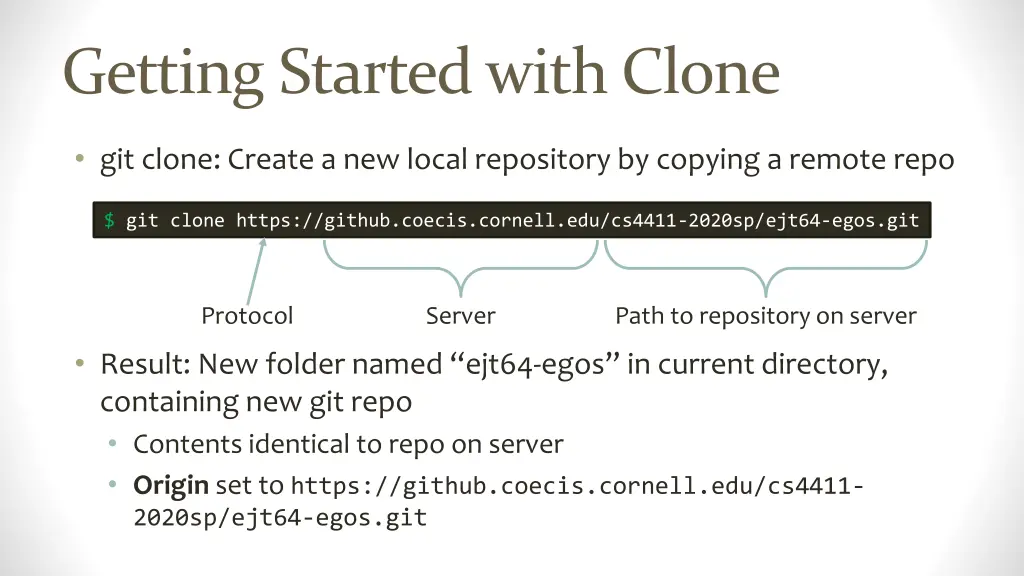 getting started with clone