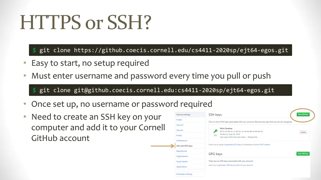 https or ssh