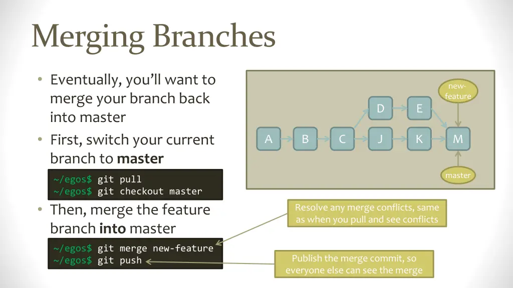 merging branches